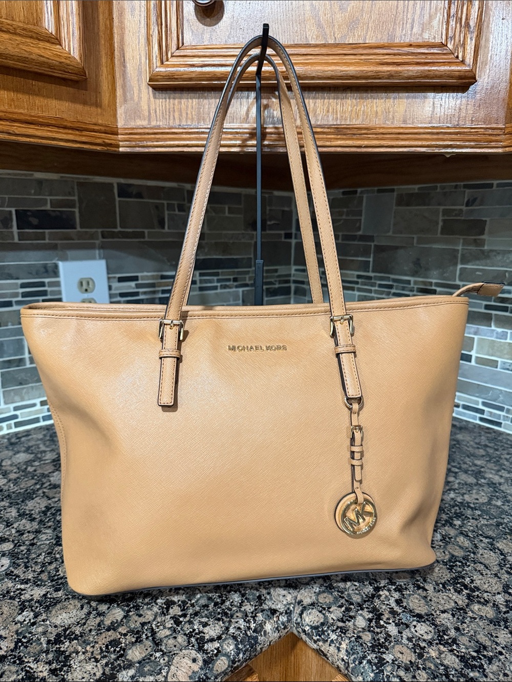 Michael Kors NWT Tan Leather Tote Bag